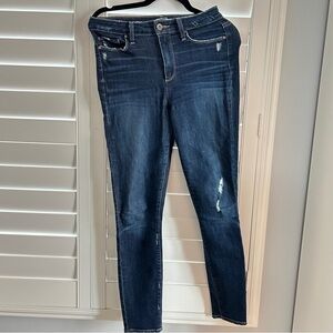 Paige Distressed Skinny Jean Blue Size 26